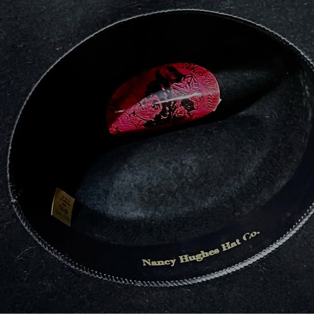 Black Nancy Hughes Cowgirl hat - Picture 3 of 5
